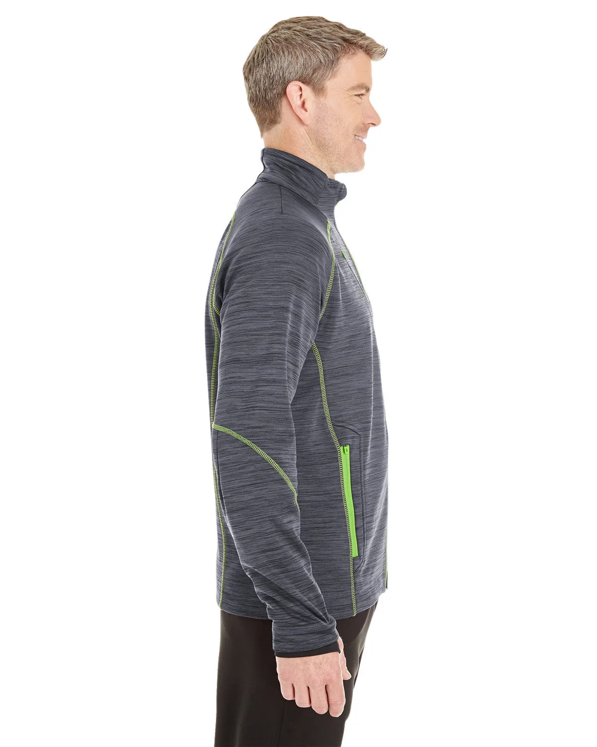 88697 Ash City - North End Sport Men's Flux Mélange Bonded Fleece Jacket