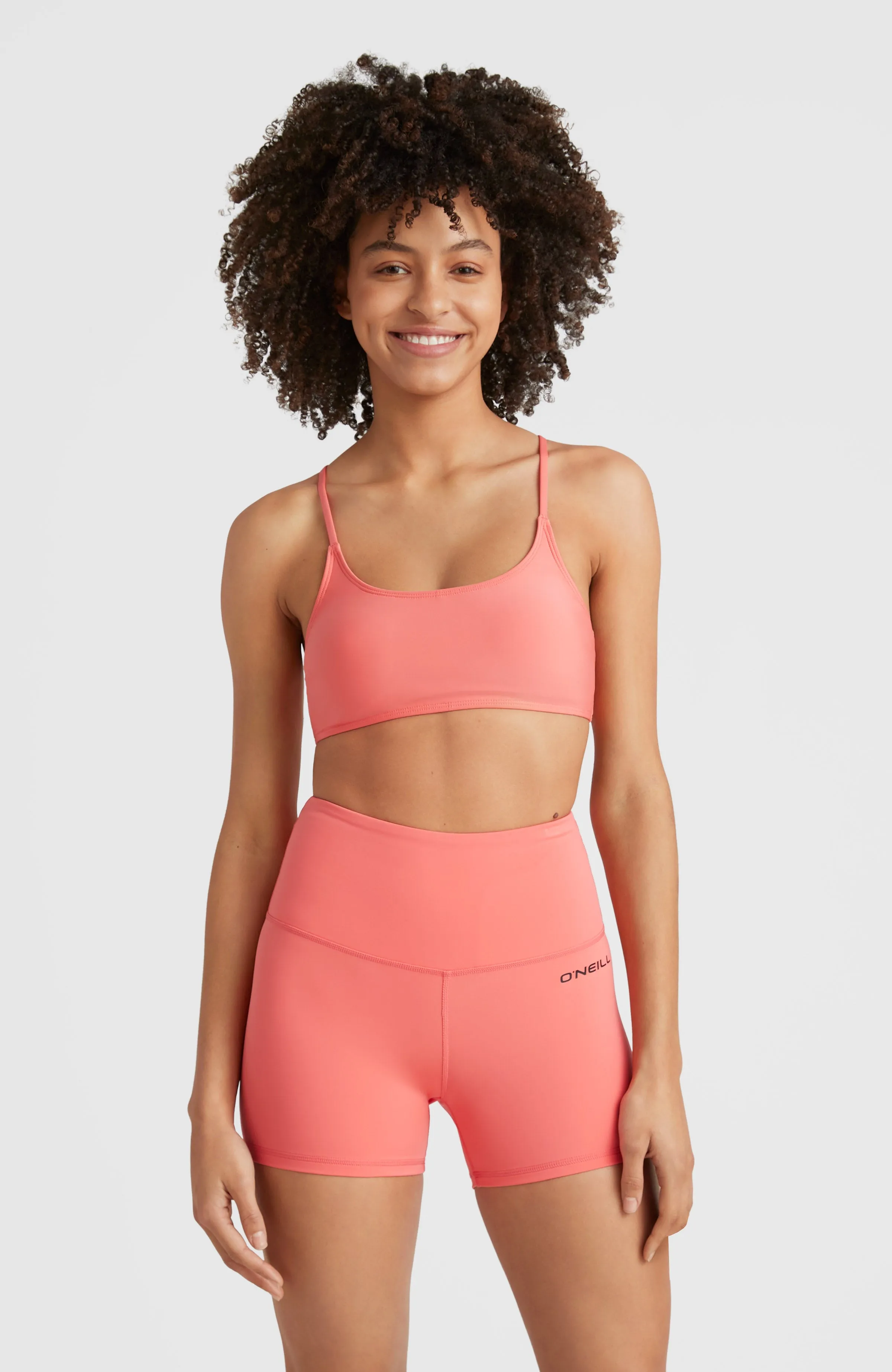 Active High-Waist Shorts | Georgia Peach