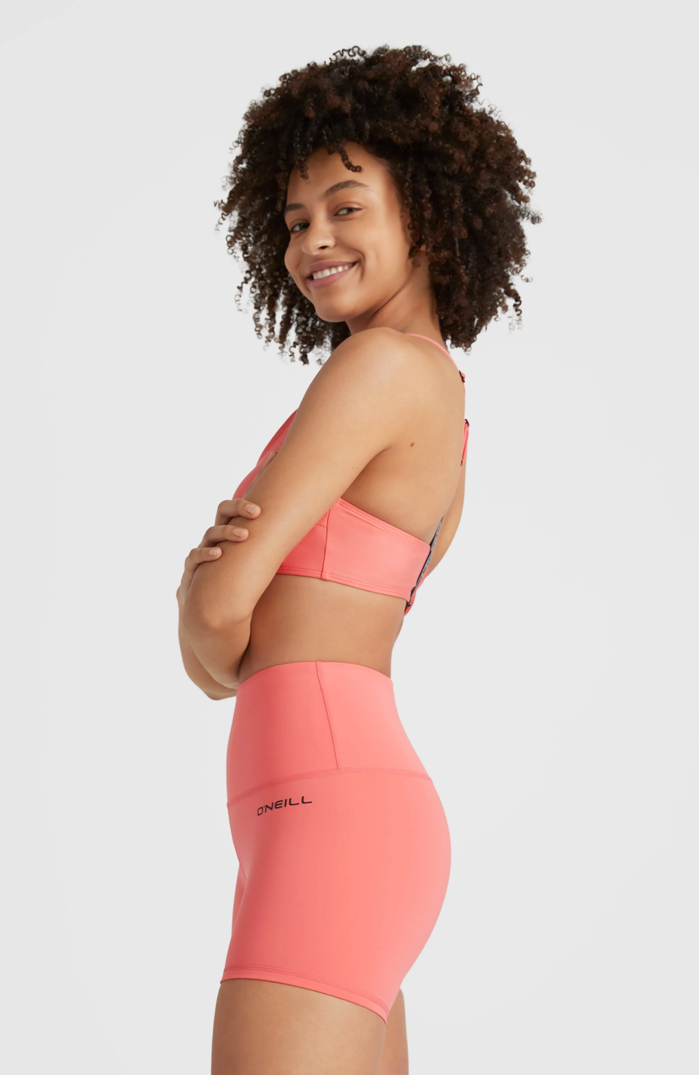 Active High-Waist Shorts | Georgia Peach