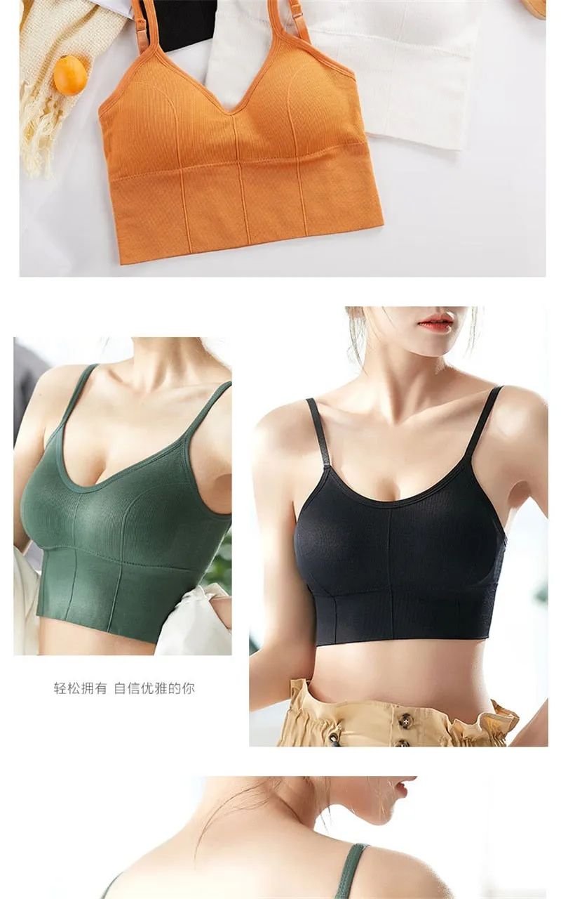 Back Bras Push-up Seamless Lingerie Cozy Wireless Underwear Bralette