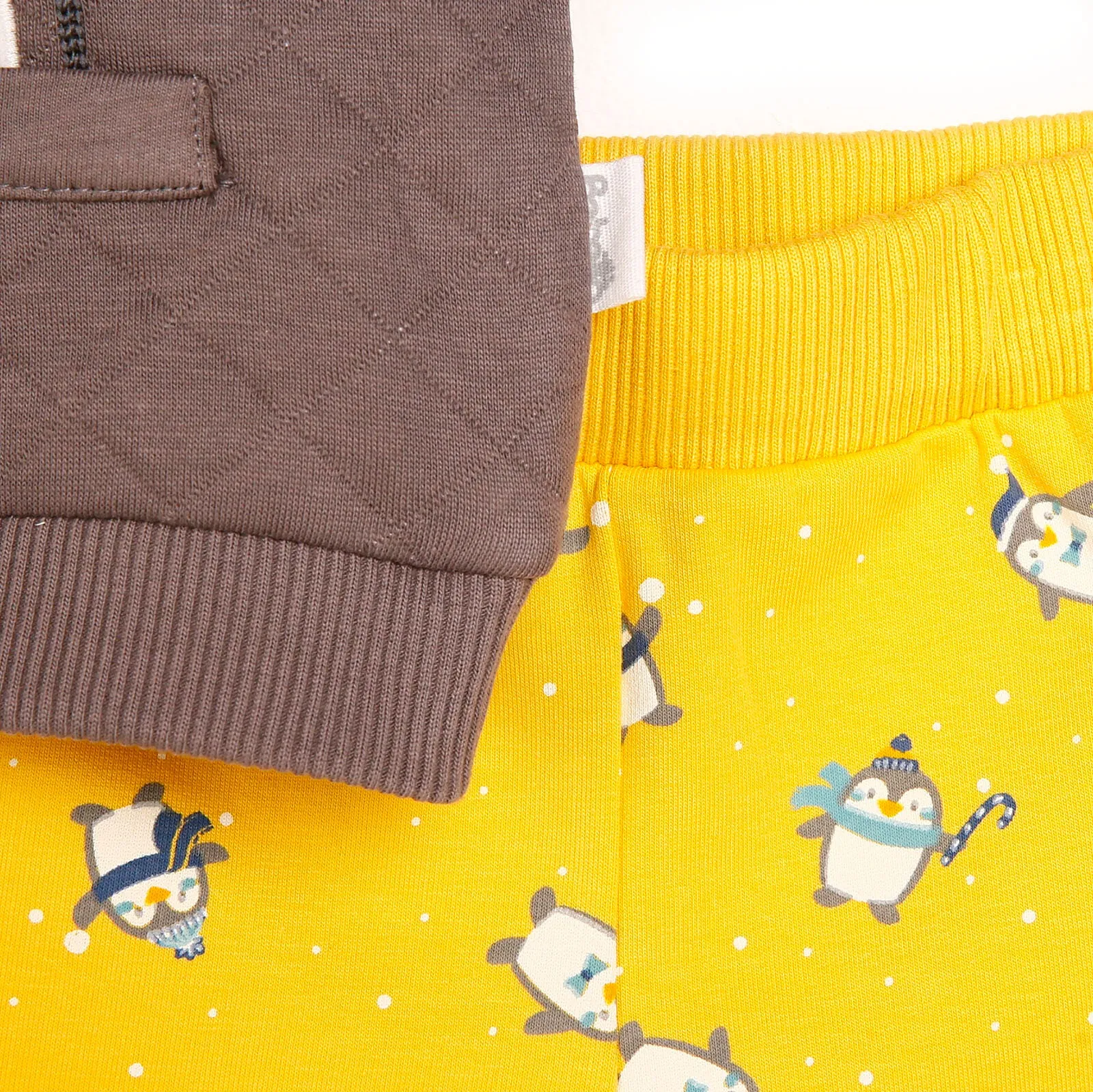 Bebetto Sweatshirt-Footless Bottom - Yellow