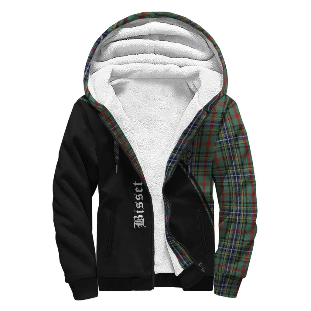 Bisset Tartan Sherpa Hoodie with Family Crest Curve Style