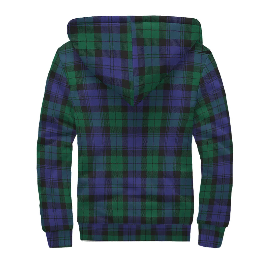 Black Watch Modern Tartan Sherpa Hoodie