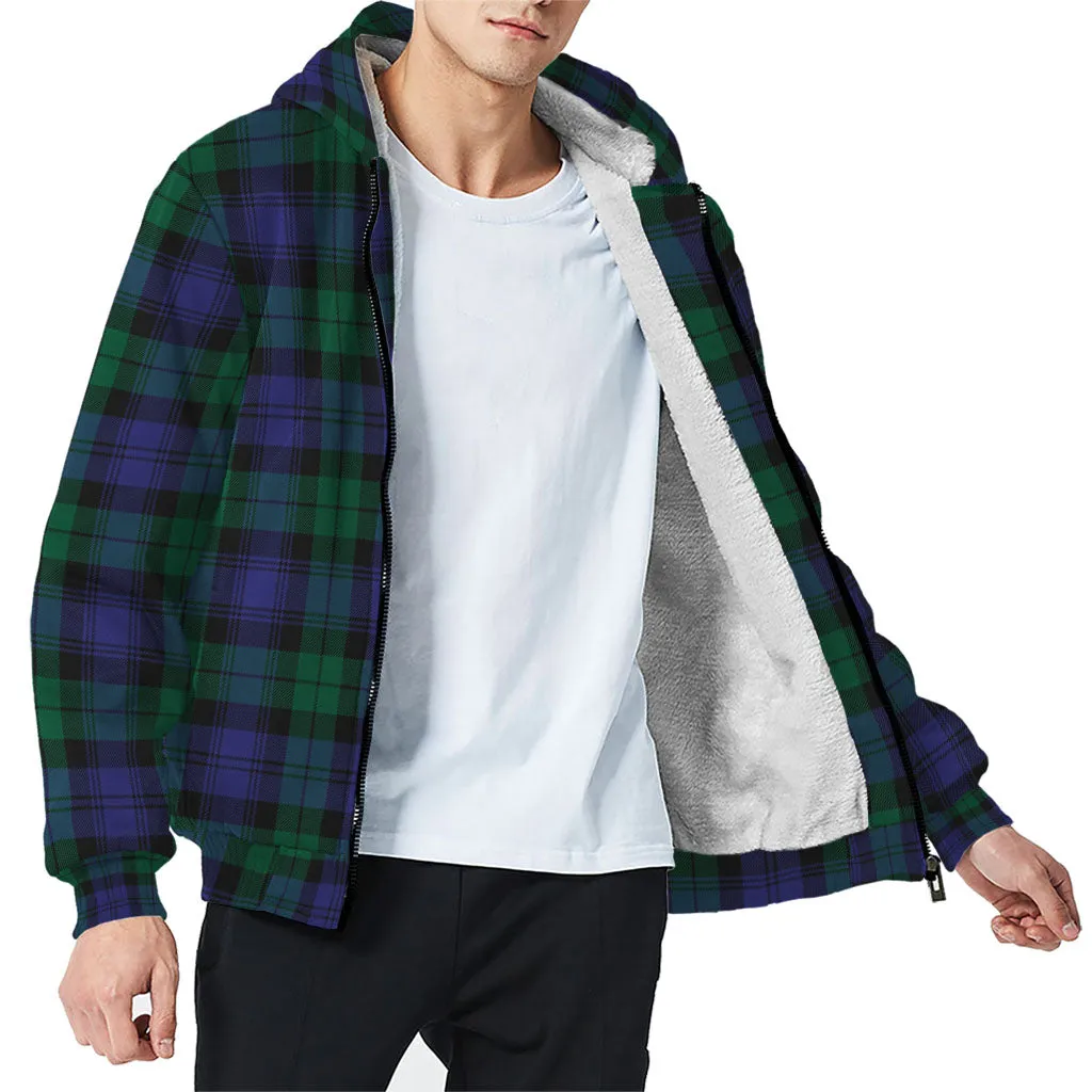 Black Watch Modern Tartan Sherpa Hoodie