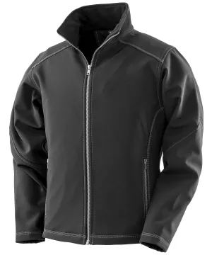 Black - Women's treble stitch softshell