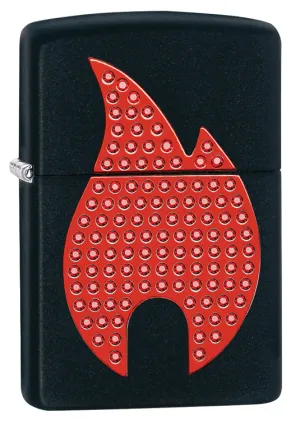 Bling Zippo Flame - A