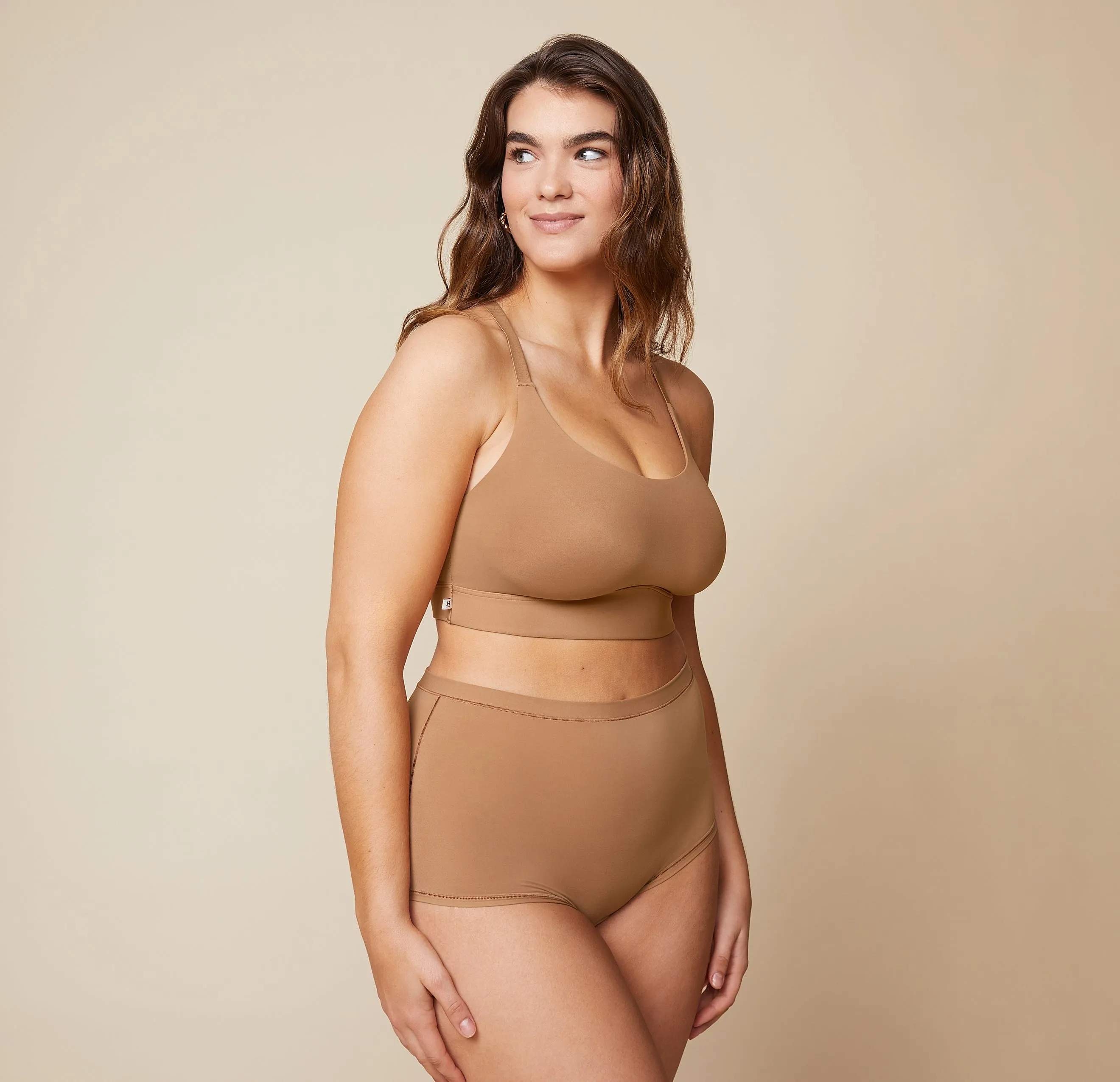 Bliss Racerback Bralette - Tan