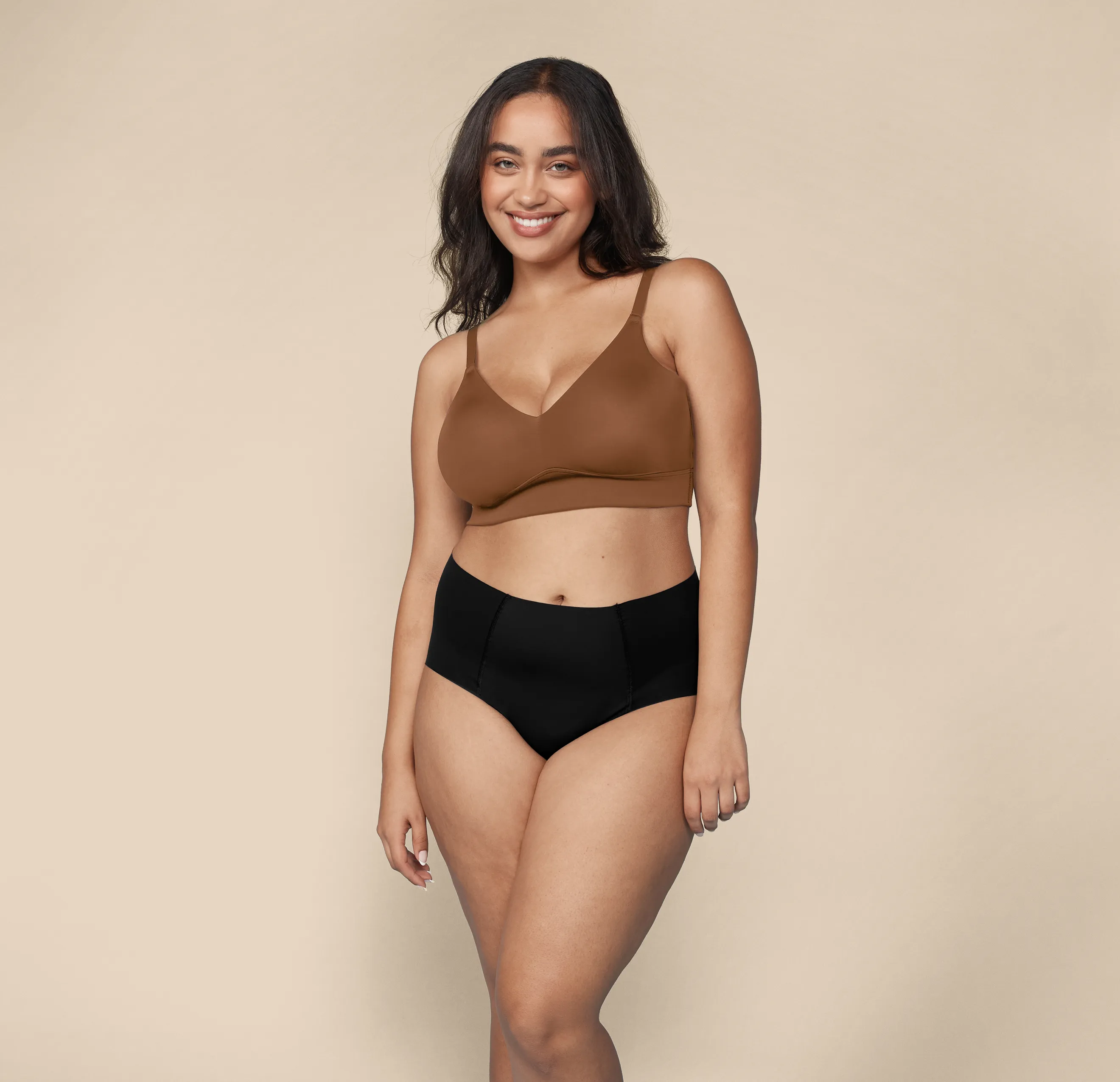 Bliss Triangle Bralette - Brown