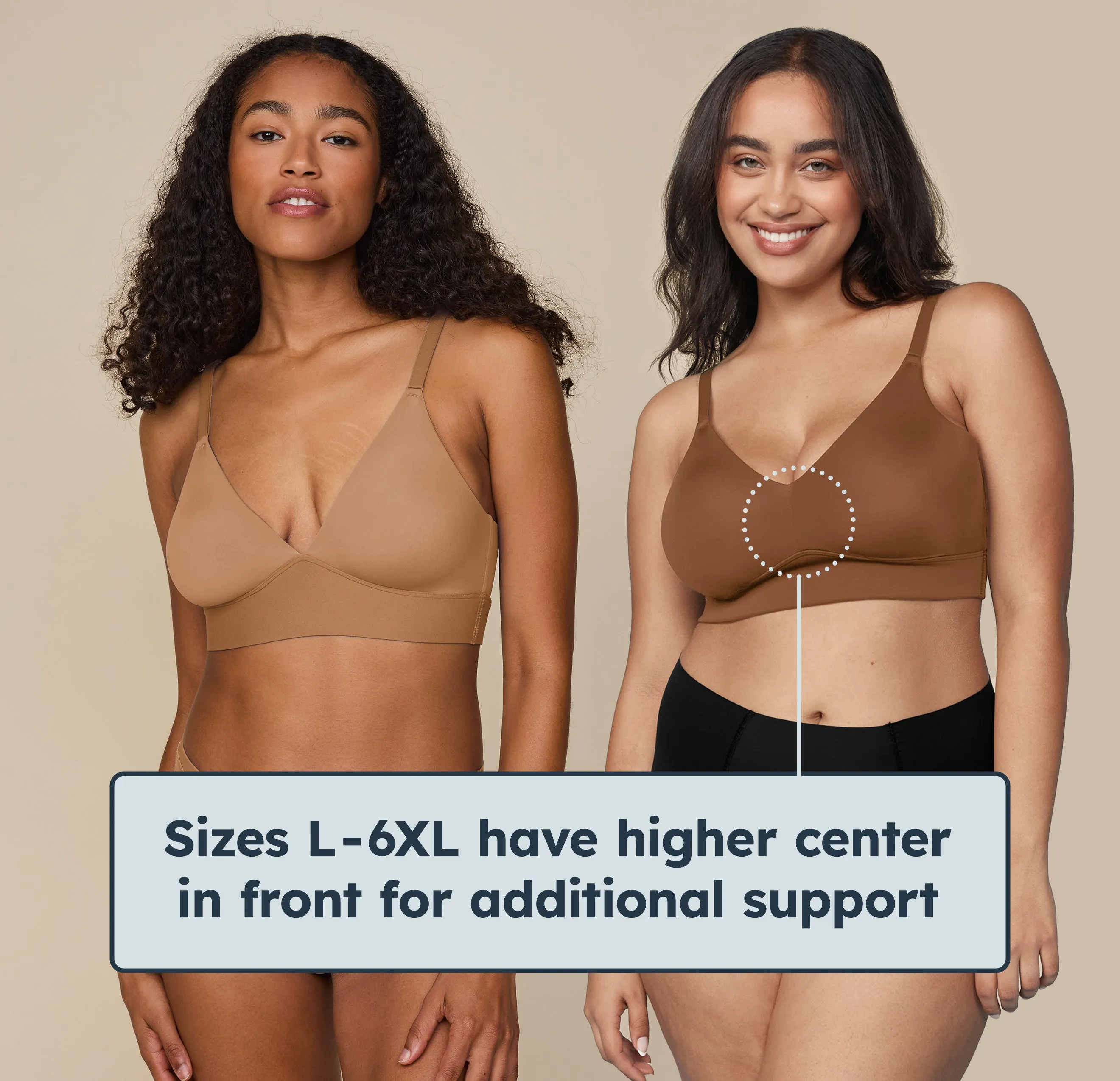 Bliss Triangle Bralette - Brown