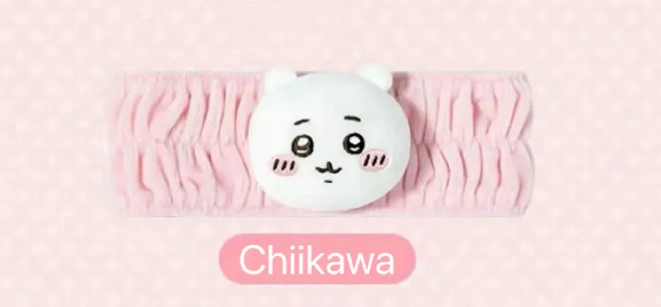 ChiiKawa X Miniso | ChiiKawa Full Set 9pcs items Mini Plush Doll Keychain Headband Neck Pillow Bag - Kawaii items Room Decoration doll