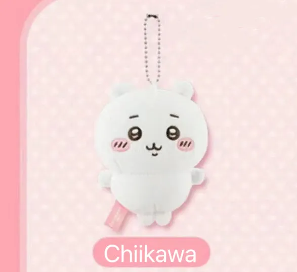 ChiiKawa X Miniso | ChiiKawa Full Set 9pcs items Mini Plush Doll Keychain Headband Neck Pillow Bag - Kawaii items Room Decoration doll