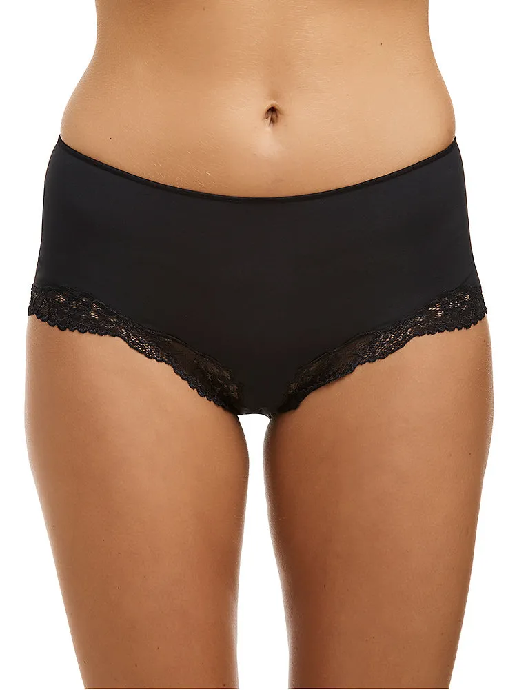 Classic Lace Boyleg Black