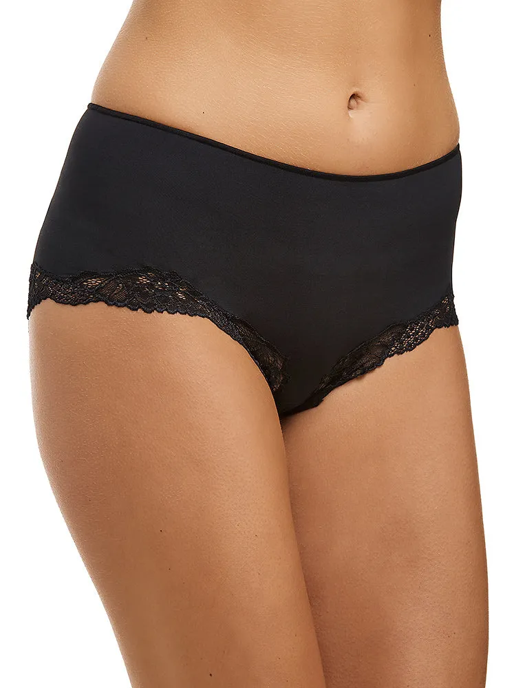 Classic Lace Boyleg Black