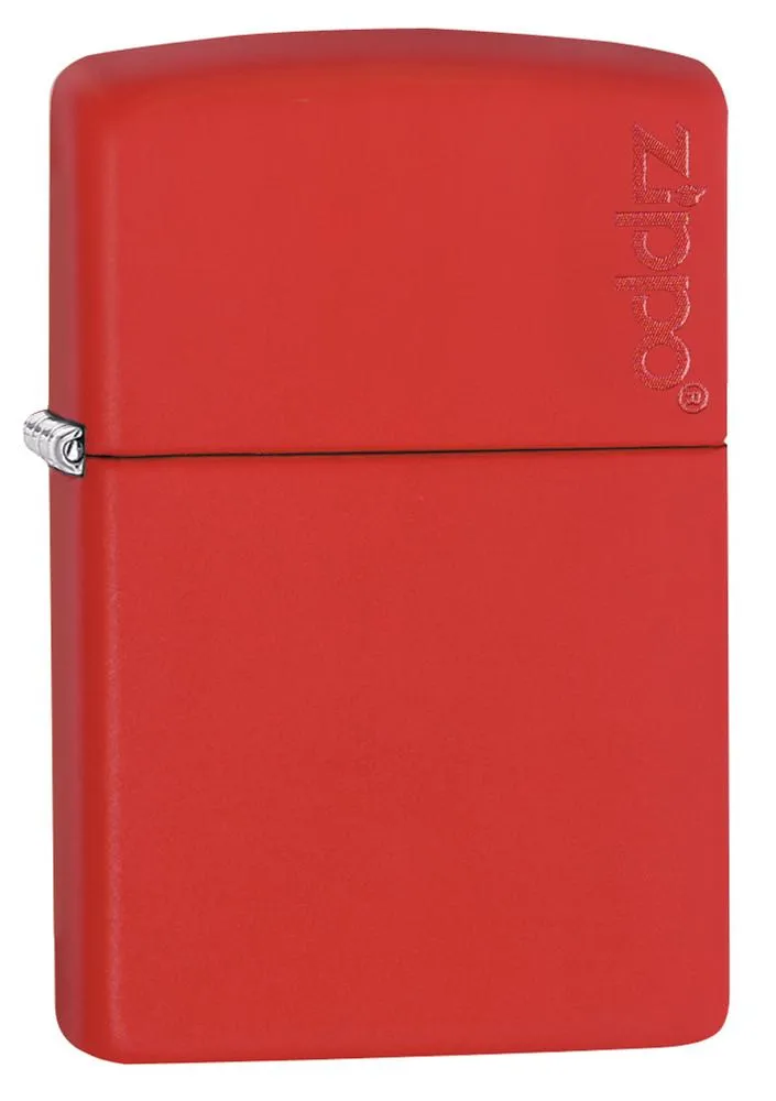 Classic Red Matte Zippo Logo