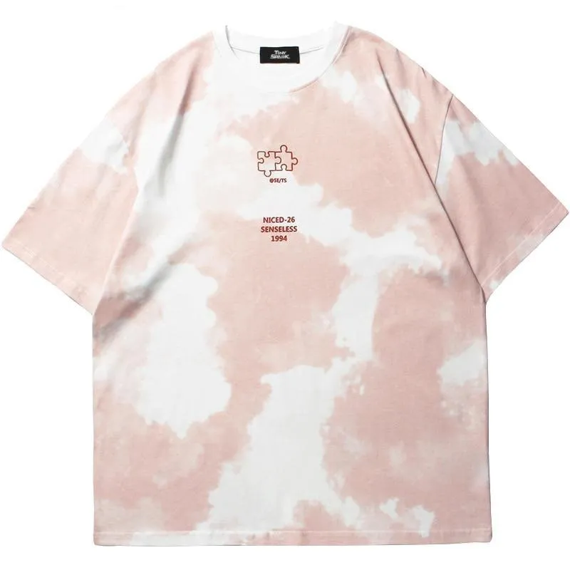 Cloud Print Senseless T-Shirt