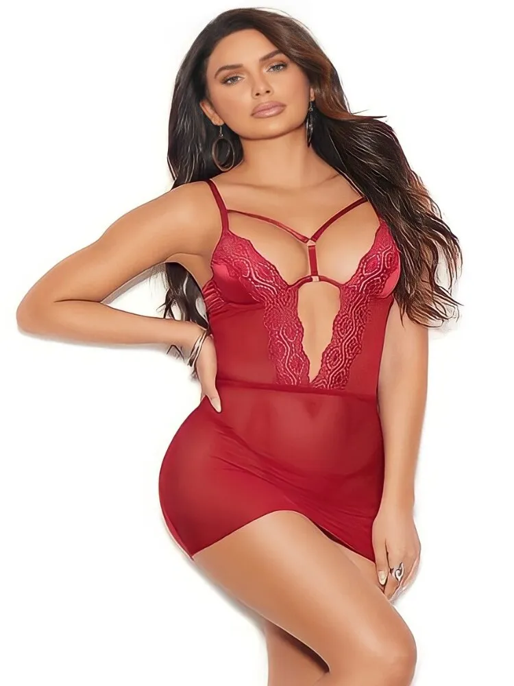 Come Through Satin & Lace Chemise