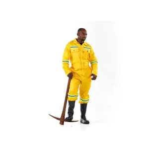 DROMEX J54 SABS ANGLO BOILER SUIT COLOUR-YELLOW SIZE 34