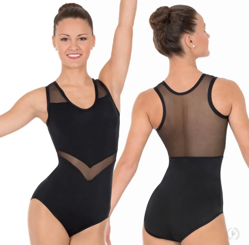 Eurotard Womens Arrow Mesh Tank Leotard