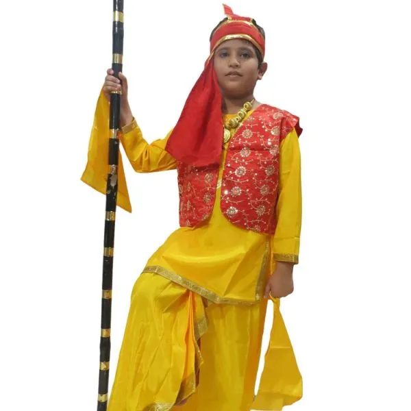 Fancydresswale Punjabi Bhangra Baisakhi Folk Dance Costume for Boys and Men, bhangda dress