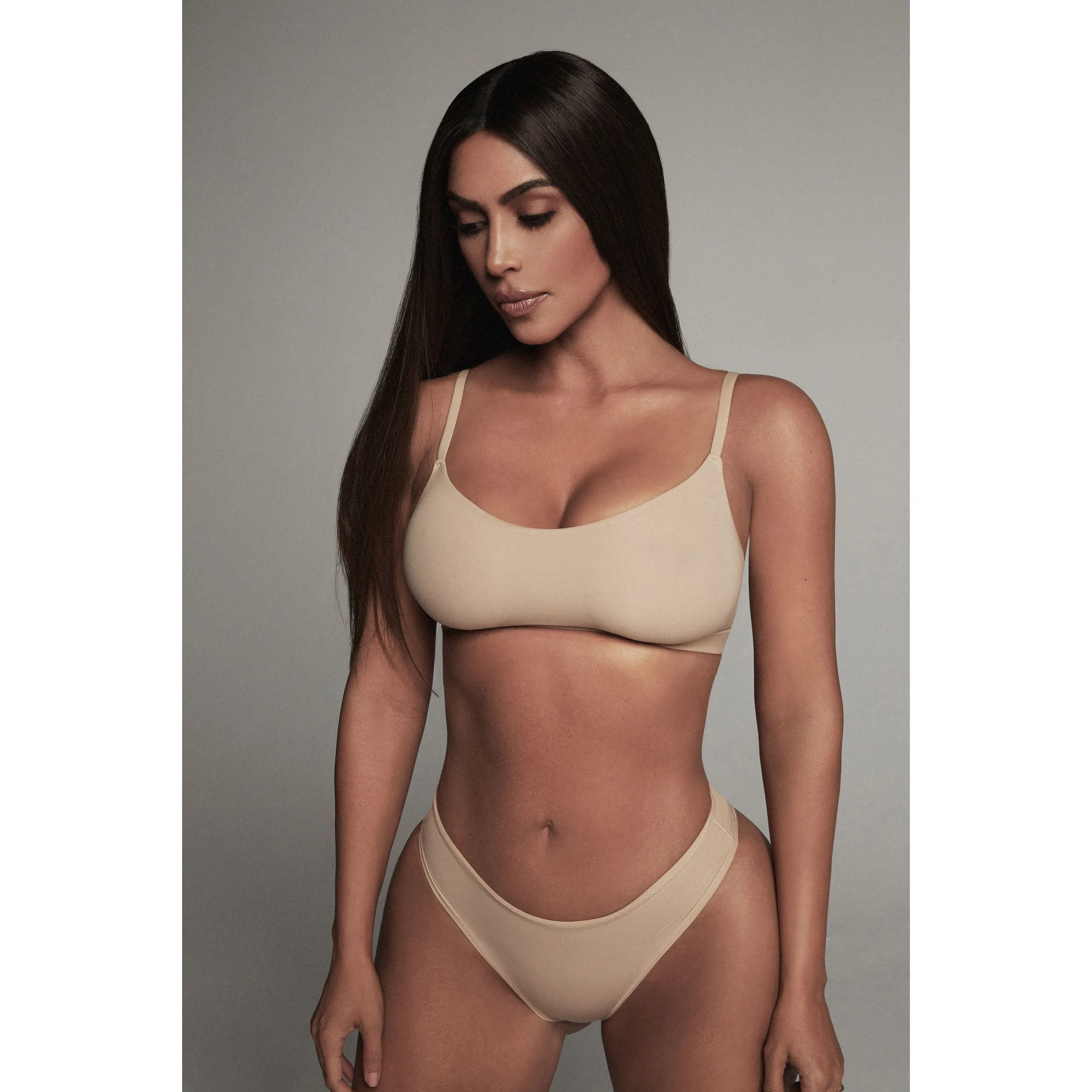 FITS EVERYBODY SCOOP NECK BRA | SAND