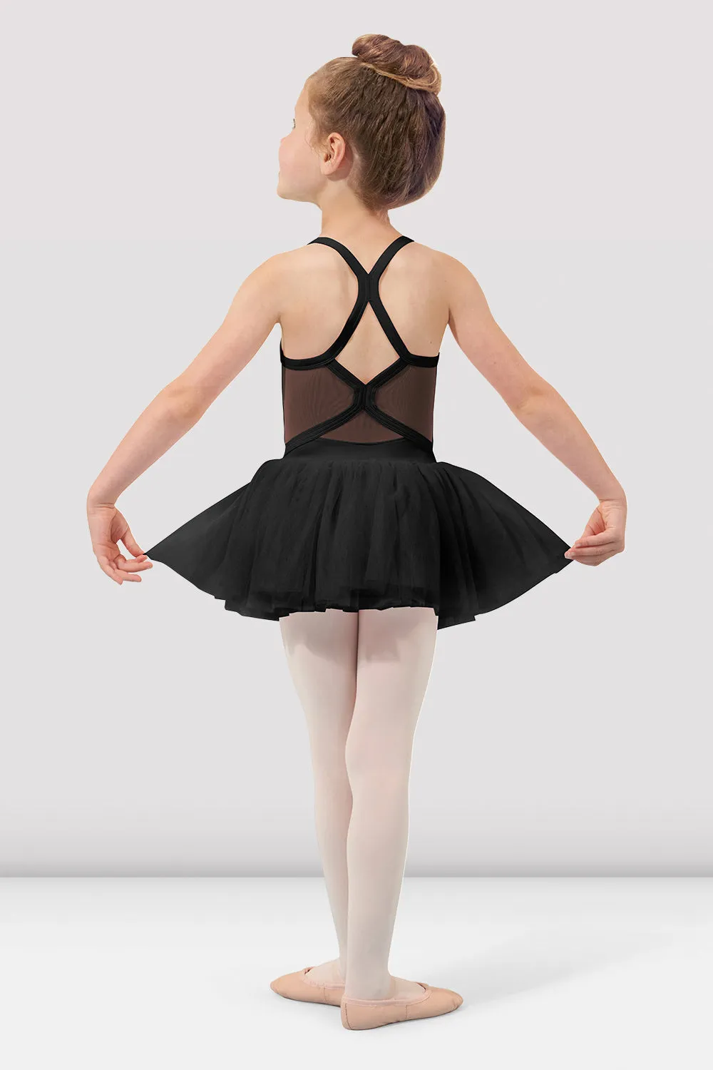 Girls Elara Mesh Back Tutu Dress