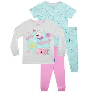 Kids Peppa Pig Pyjamas 2 Pack