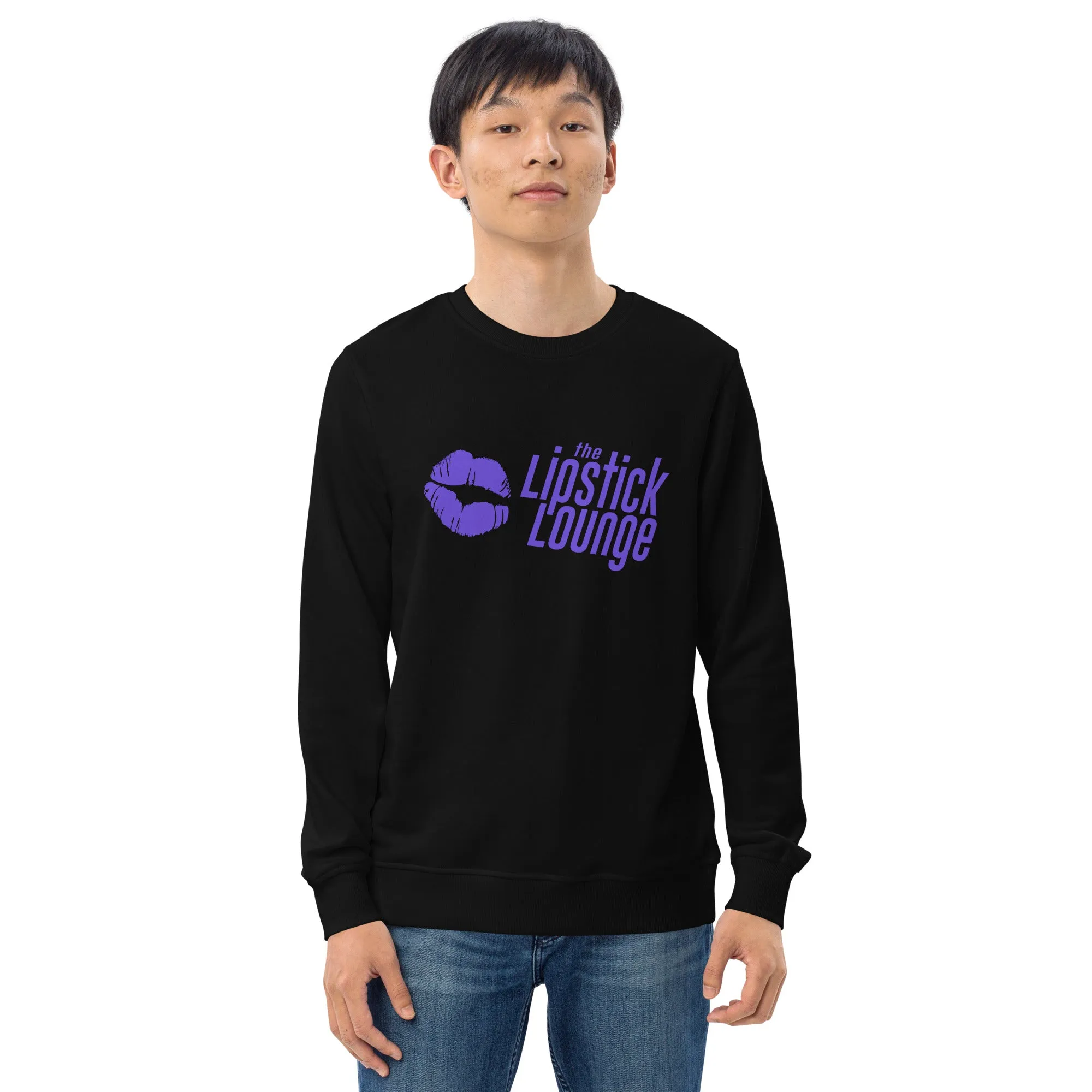 Lipstick Lounge Purple Logo Medium Weight Sweatshirt