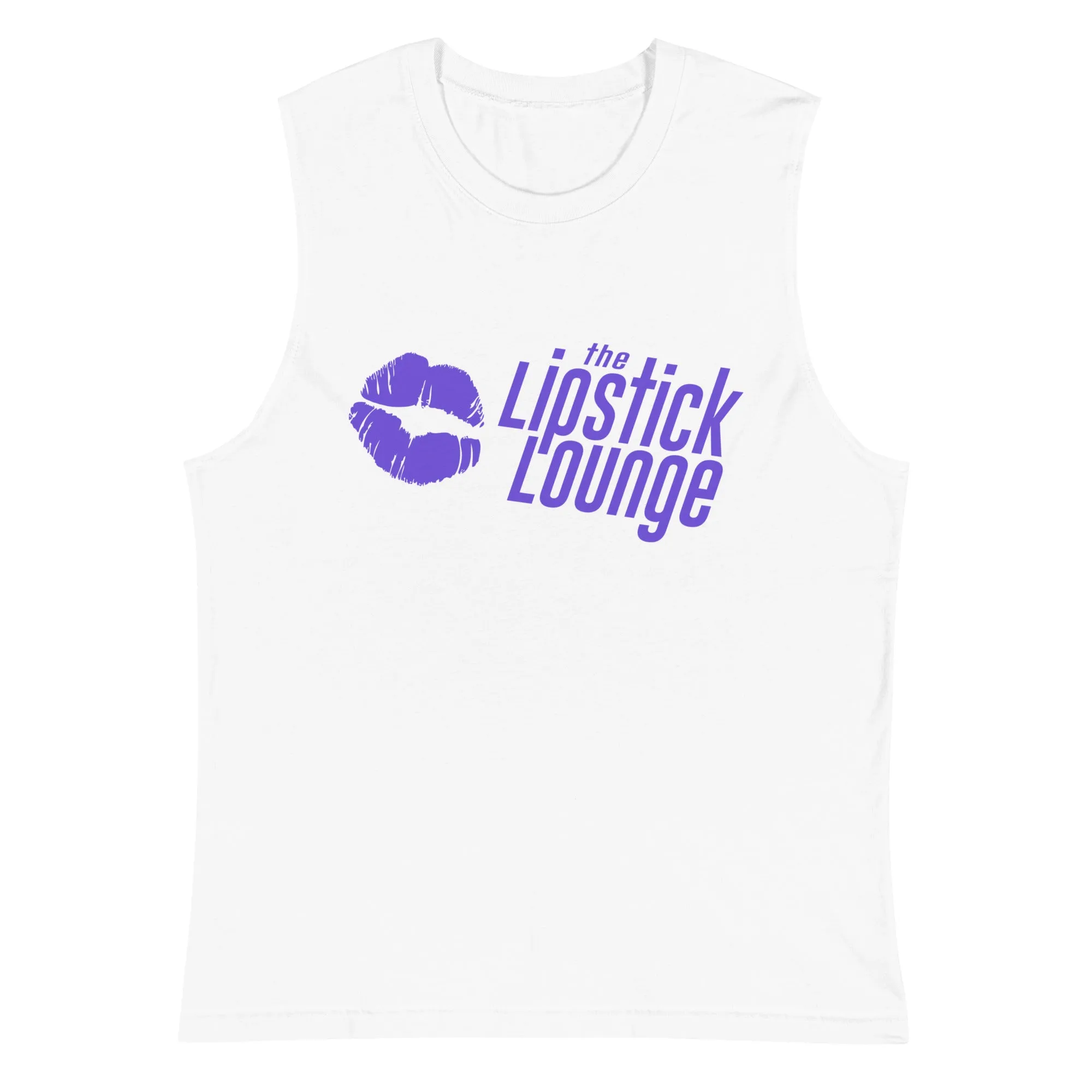 Lipstick Lounge Purple Logo Muscle Shirt