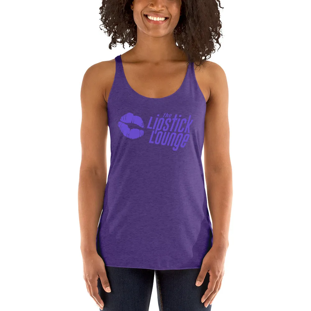 Lipstick Lounge Purple Logo Racerback Tank