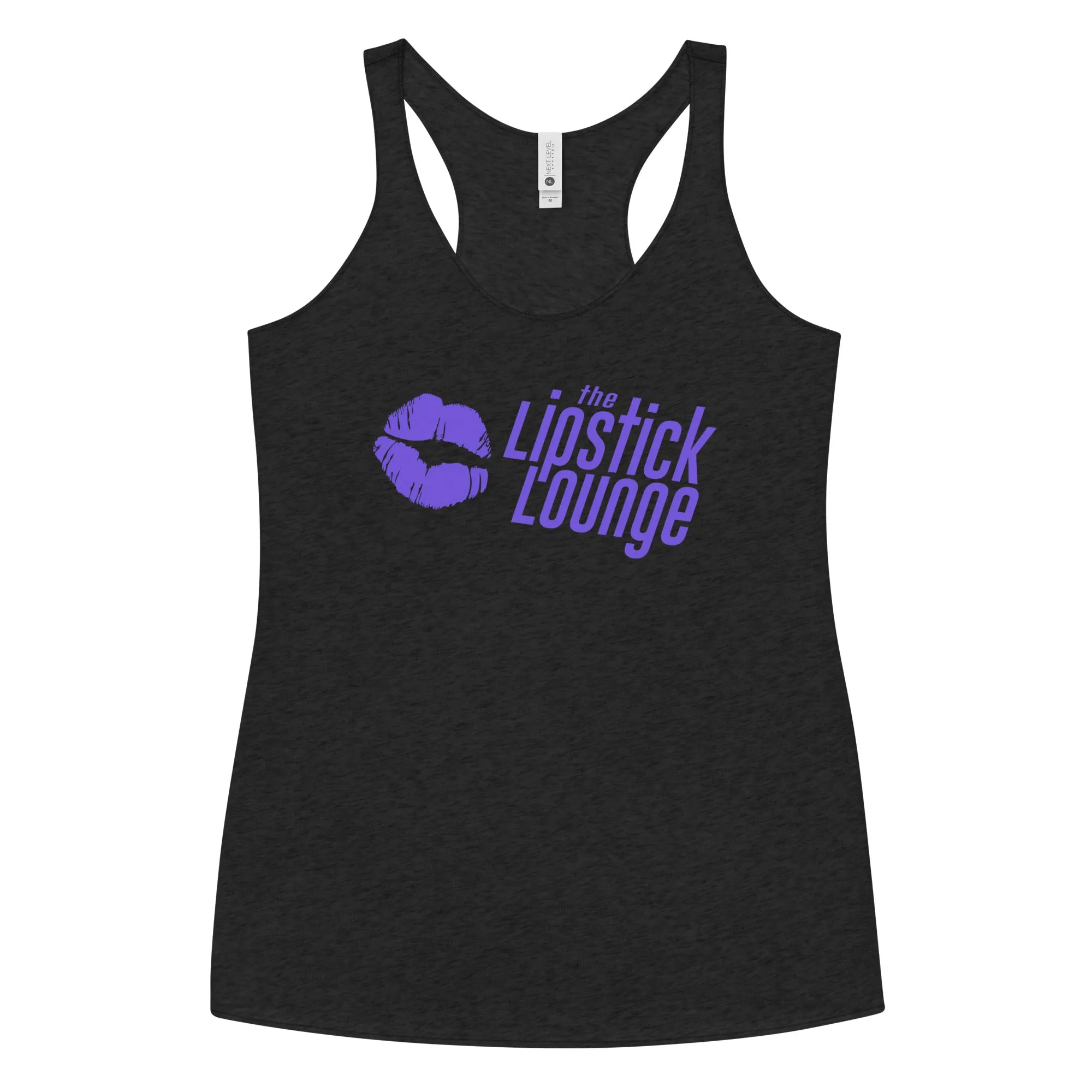 Lipstick Lounge Purple Logo Racerback Tank