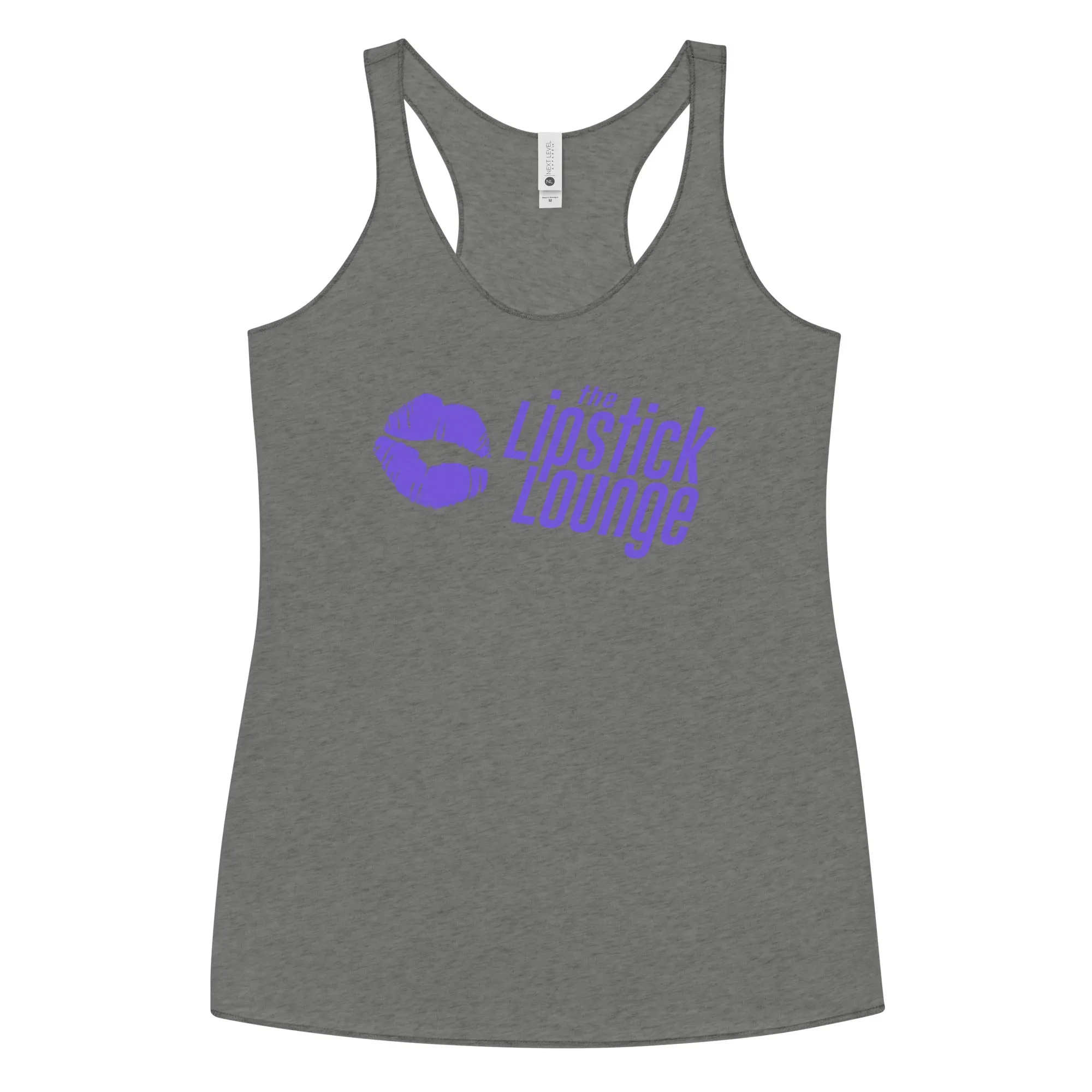 Lipstick Lounge Purple Logo Racerback Tank