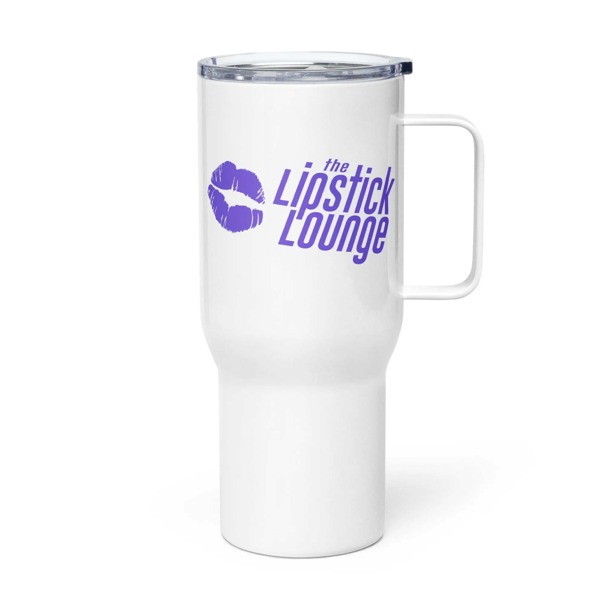 Lipstick Lounge Purple Logo Travel Mug