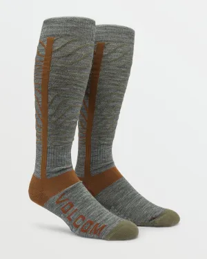 Mens Heavy Over-The-Calf Sock - Heather Grey