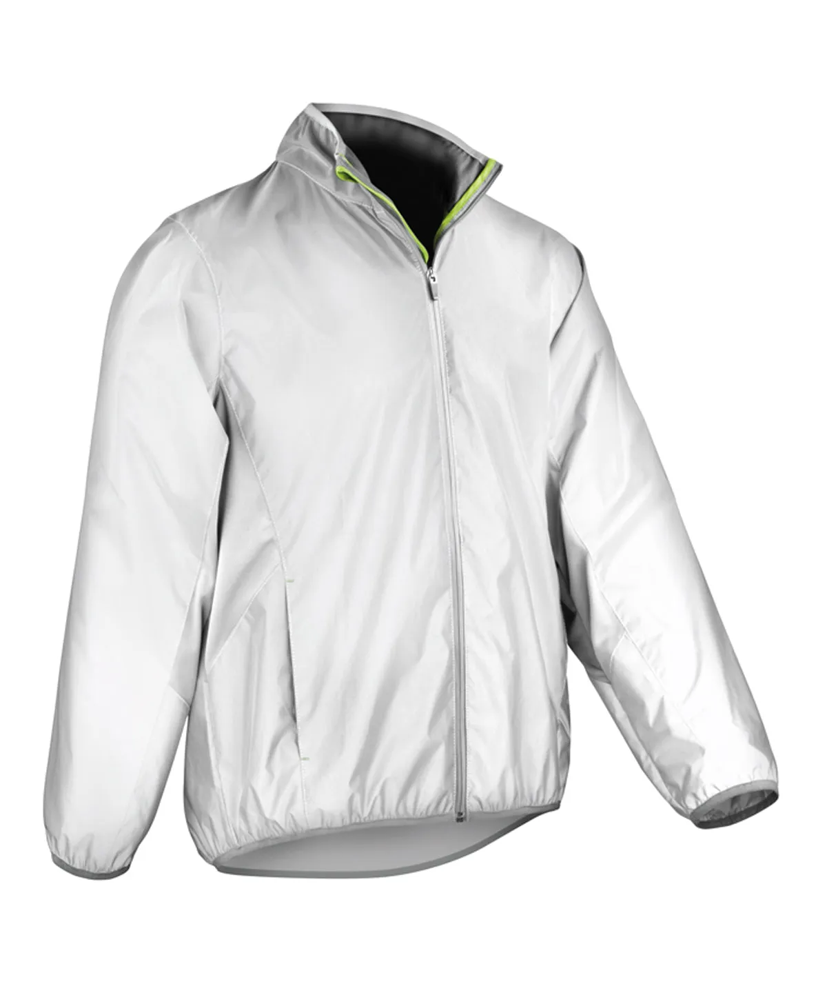 Neon White - Luxe reflective hi-vis jacket