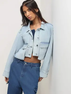 Nuon Blue Short Denim Jacket