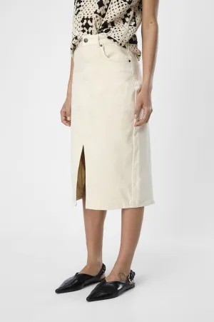 Object Ellen Sandshell Twill Midi Skirt