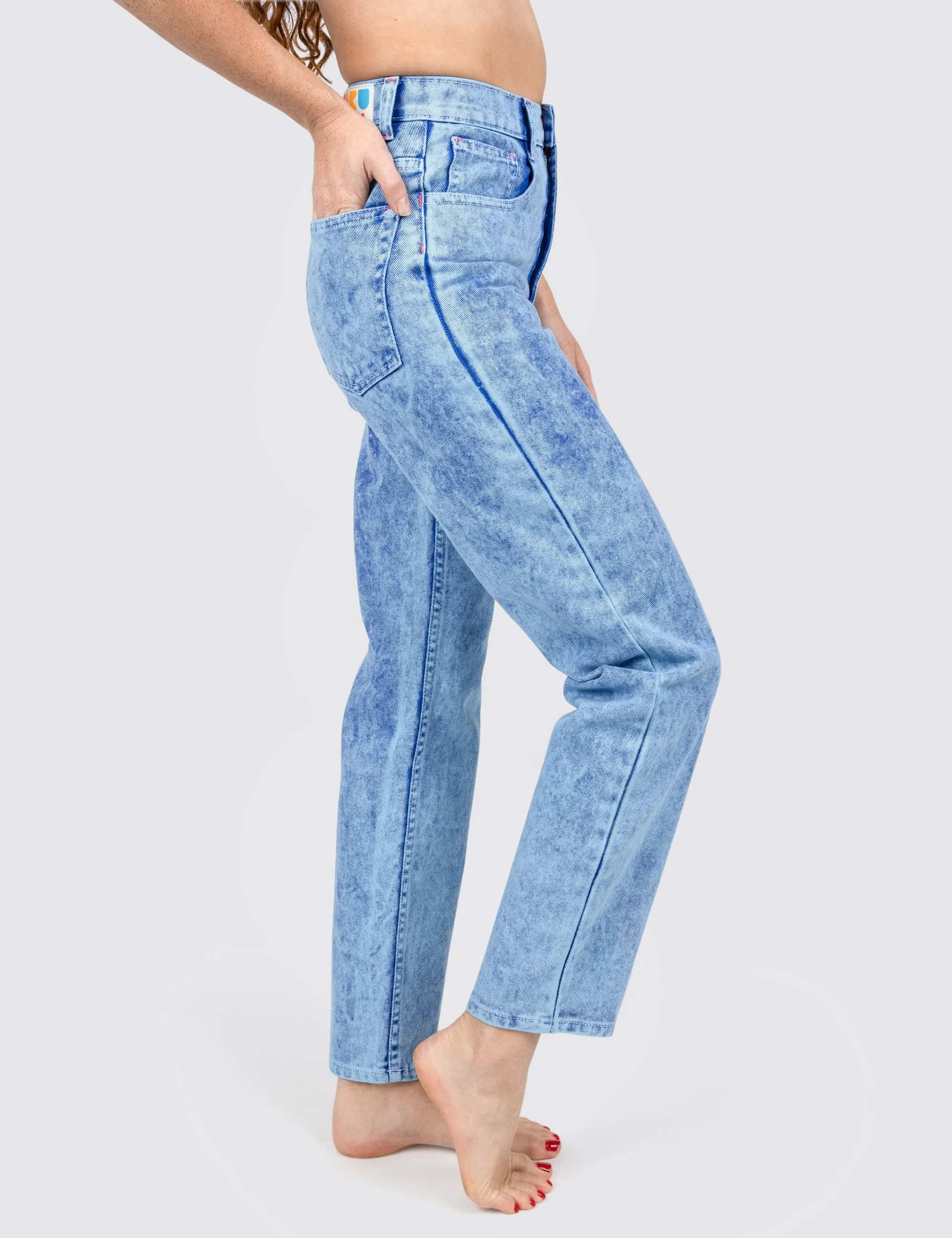 Ocean Acid Wash Denim Jeans