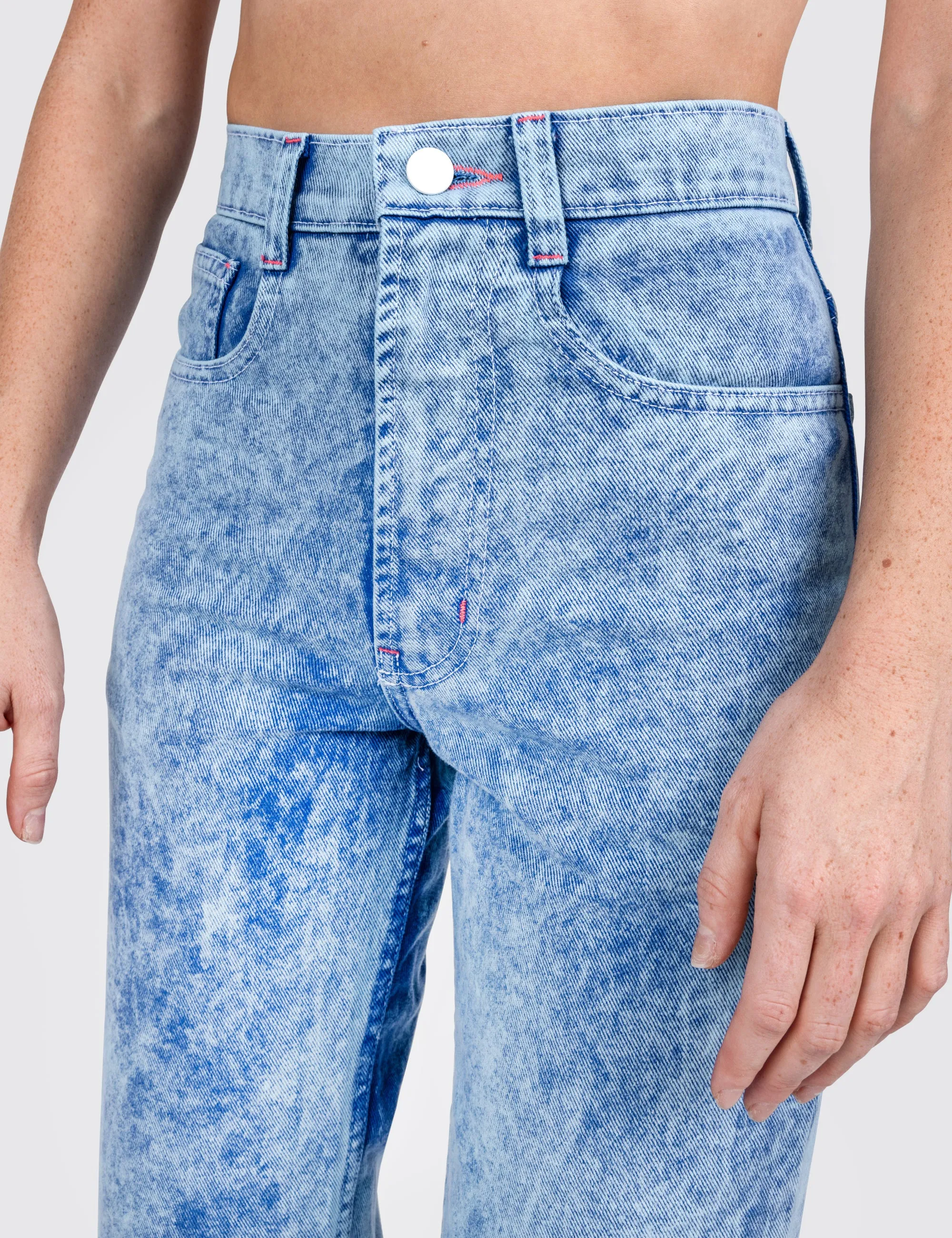 Ocean Acid Wash Denim Jeans