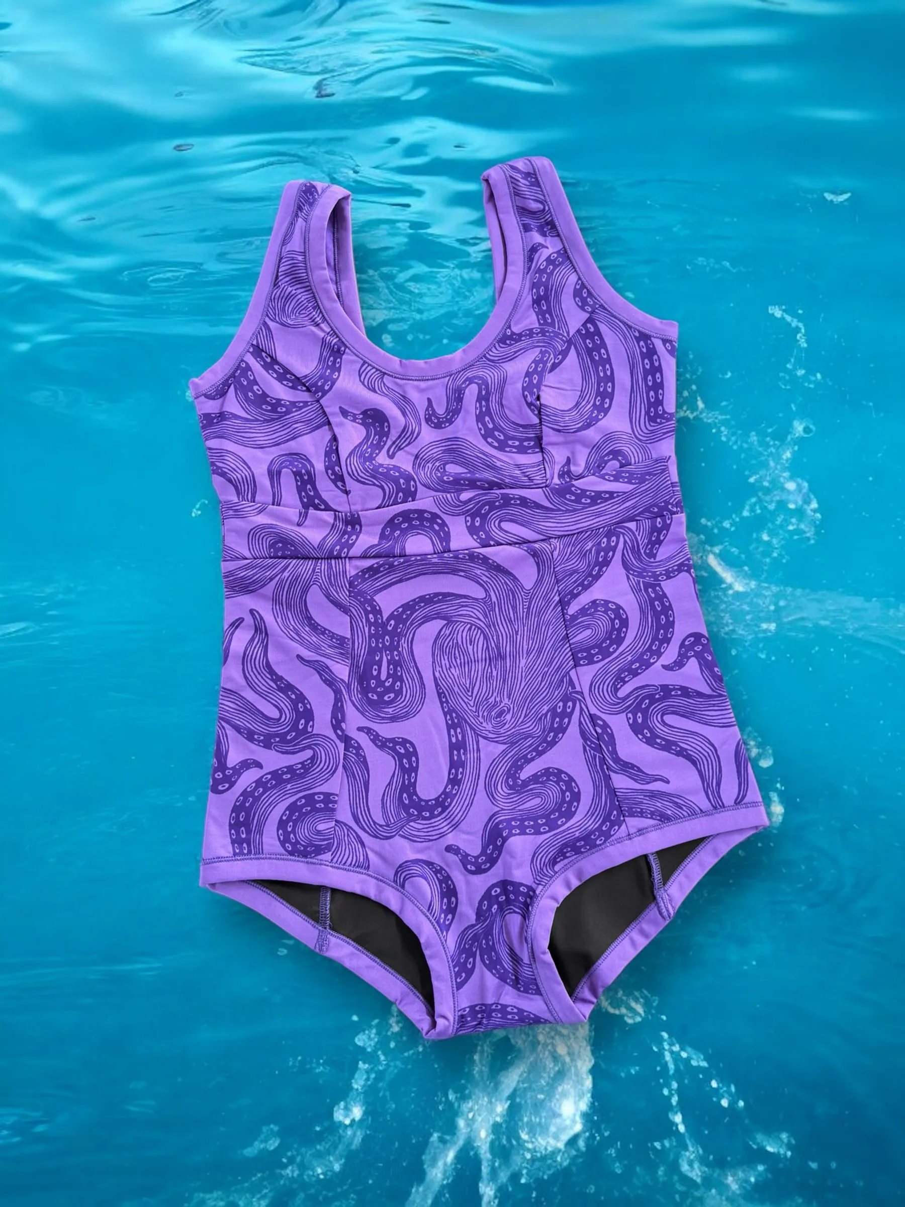 One Piece Swimsuit Octopus - last one small