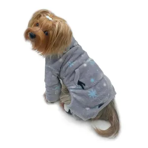 Penguins Ultra Thick Plush Turtleneck Dog Pajamas XLarge