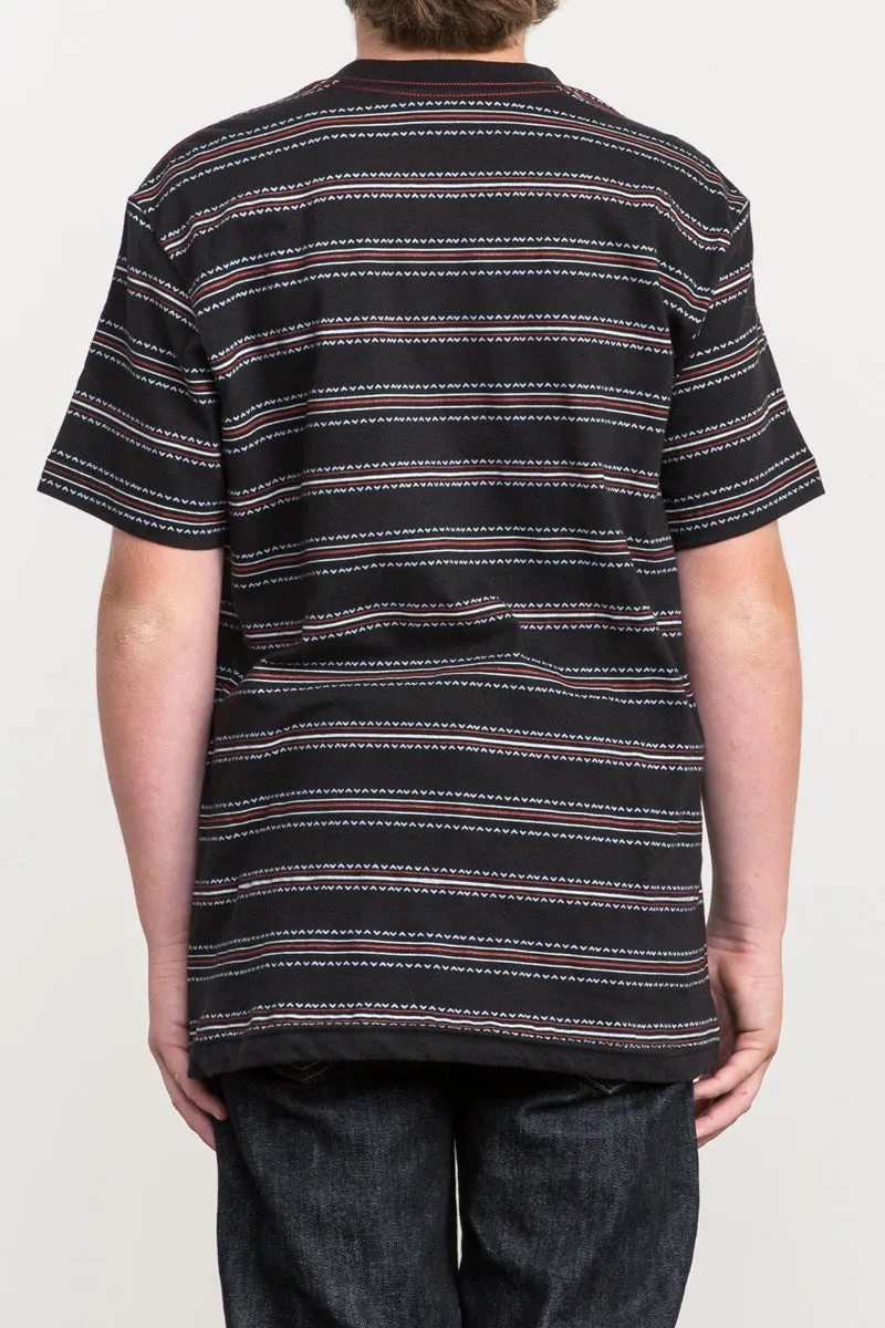 RVCA Feeder Stripe Short Sleeve Boys Shirt