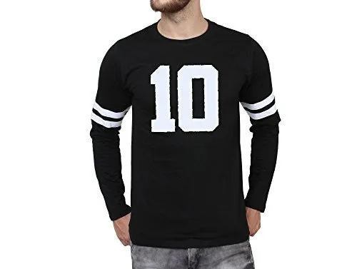 SayItLoud Printed Men's Round Neck T Shirt (40TENBLACK-XXL_Black_XX-Large)