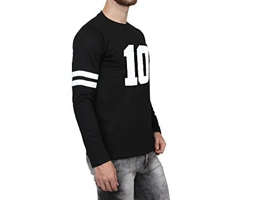 SayItLoud Printed Men's Round Neck T Shirt (40TENBLACK-XXL_Black_XX-Large)