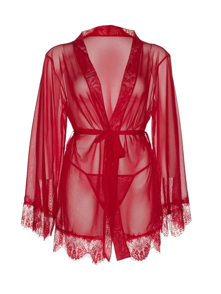 Seductress Ways Sheer Robe