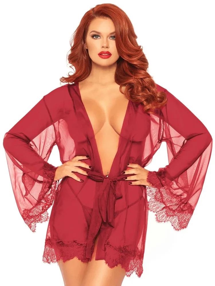 Seductress Ways Sheer Robe