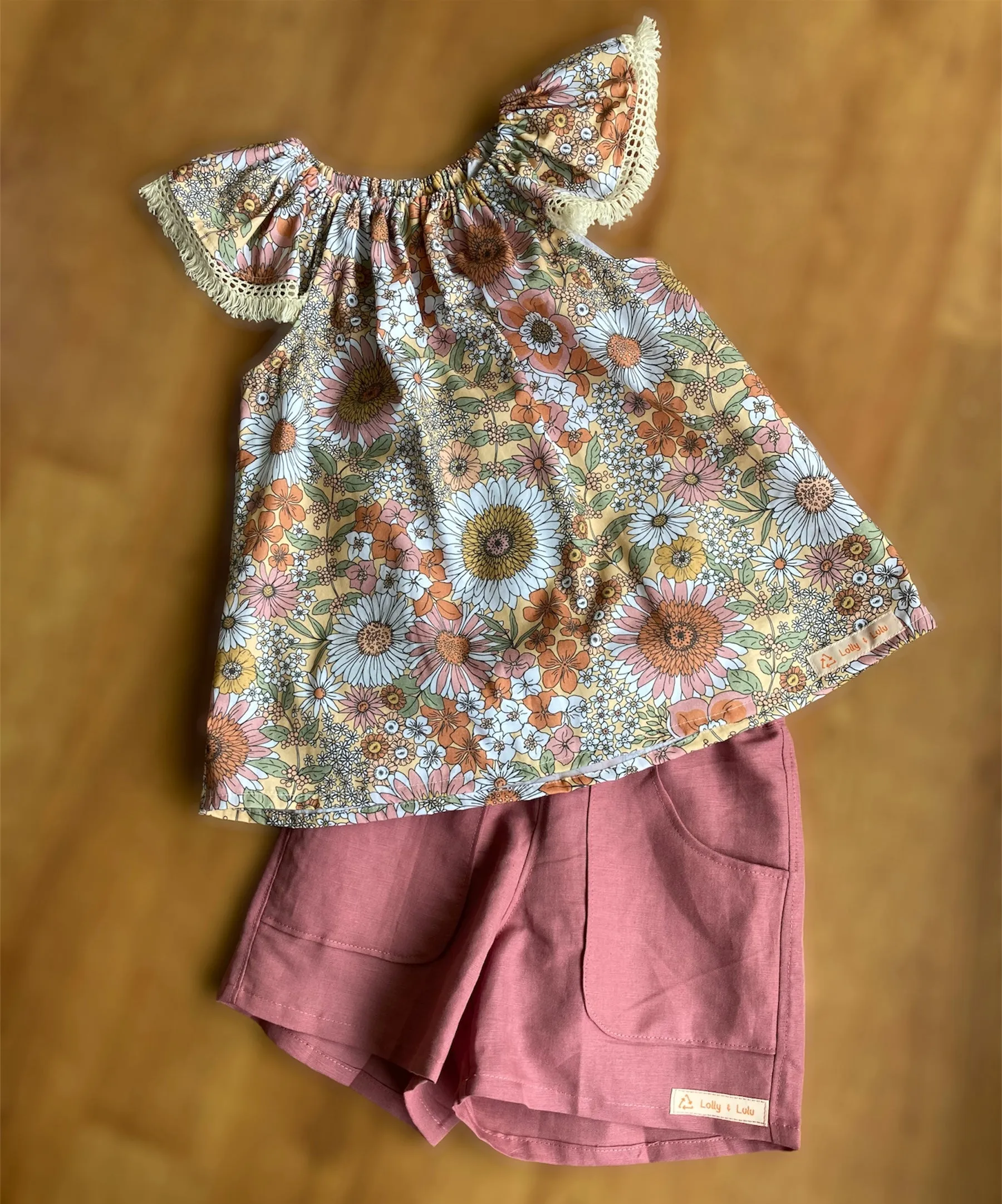 Shorts & Top set size 7