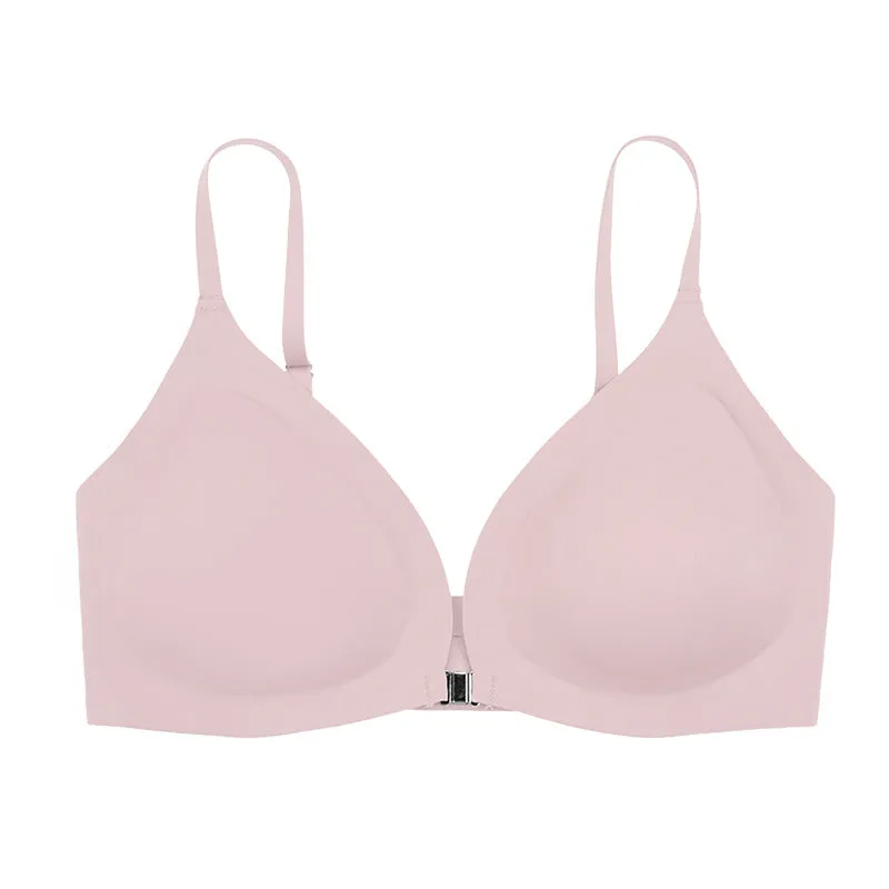 Solid Wireless Bra Pink