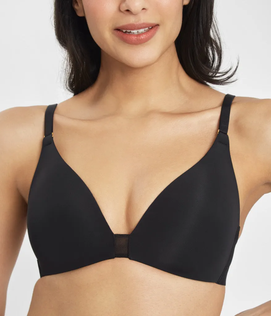 The Flex No-Wire Bra: Jet Black