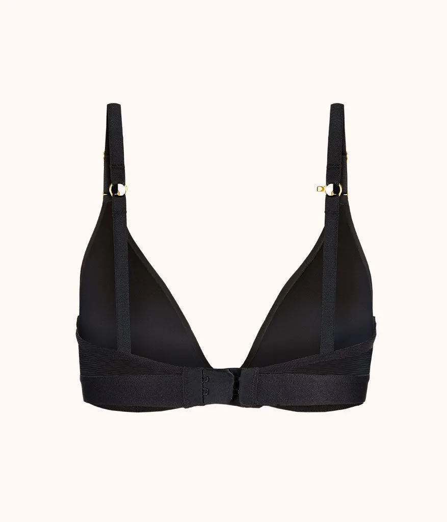 The Flex No-Wire Bra: Jet Black