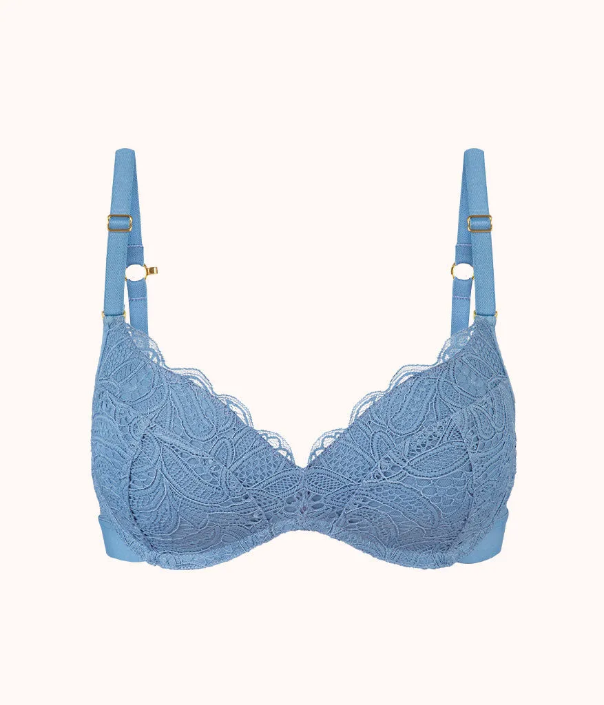 The Lace No-Wire Push-Up: Vintage Indigo